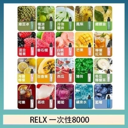 悅刻RELX GA8000拋棄式電子煙8000口一次性大容量陶瓷霧化芯