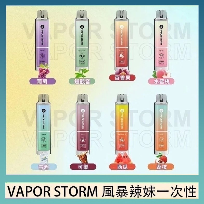 VAPOR STORM風暴辣妹 VAPOR STORM風暴辣妹一次性主機充電7500口(5%)