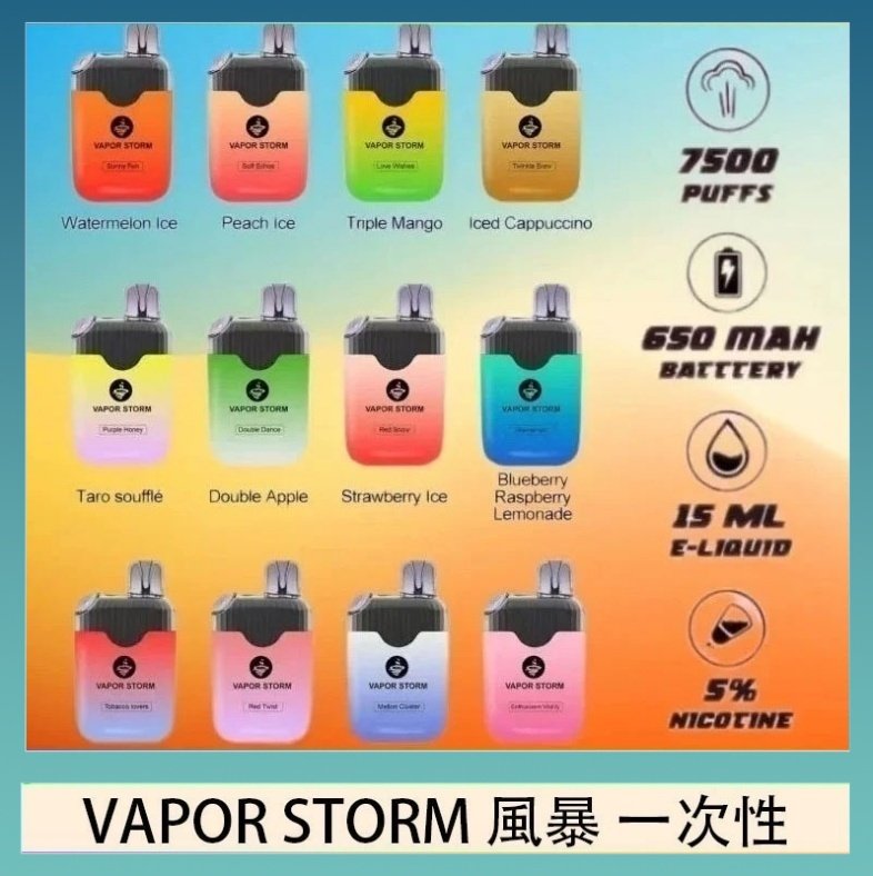 Vapor Storm風暴 Vapor Storm風暴電子煙7500口(5%)一次性